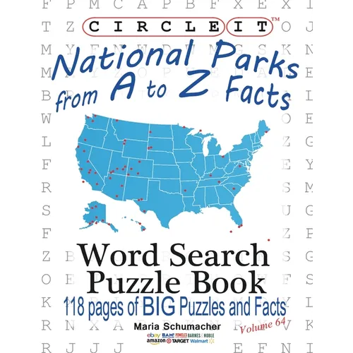Circle It, National Parks from A to Z Facts, Word Search, Puzzle Book - Paperback