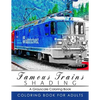 Famous Train Shading Volume 2: Train Grayscale coloring books for adults Relaxation Art Therapy for Busy People (Adult Coloring Books Series, graysca - Paperback