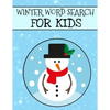 Winter Word Search For Kids: Christmas Word Search For Kids, Winter Word Search Puzzle Books, Holiday Large Print Puzzles - Paperback