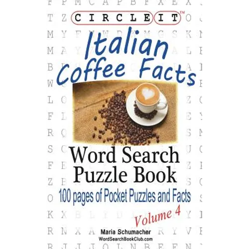 Circle It, Italian Coffee Facts, Word Search, Puzzle Book - Paperback