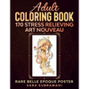Adult Coloring Book 170 Stress Relieving Art Nouveau: Rare Belle Epoque Poster Sara Subramani - Paperback