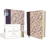 NIV, Journal the Word Bible, Cloth Over Board, Pink Floral, Red Letter Edition, Comfort Print: Reflect, Take Notes, or Create Art Next to Your Favorit - Hardcover