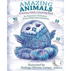 RELAXING Adult Coloring Book: Amazing Animals - Paperback