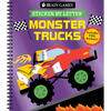 Brain Games - Sticker by Letter: Monster Trucks: Includes 1 Foil Sticker Sheet to Complete Each Image! - Spiral