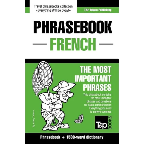 English-French phrasebook and 1500-word dictionary - Paperback