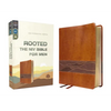 Rooted: The NIV Bible for Men, Leathersoft, Brown, Comfort Print: Shaping Men for Faithful Living in Today's World - Imitation Leather