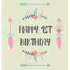 First birthday guest book (Hardcover): Birthday guest book, first birthday book, party and birthday celebrations decor, memory book, 1st birthday, hap - Hardcover