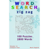 Word Search: Zig Zag, 100 Puzzles, 2800 Words, Volume 14, Compact 5"x8" Size - Paperback
