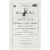 Buck Brothers Price List of Chisels, Plane Irons, Gouges, Carving Tools, Nail Sets, Screw Drivers, Handles, & c. - Paperback