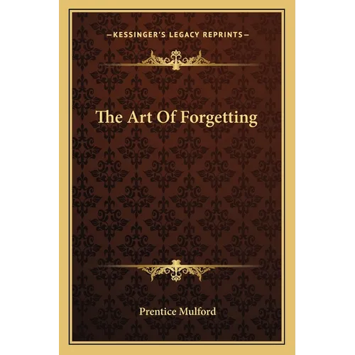 The Art Of Forgetting - Paperback