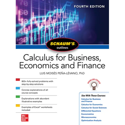 Schaum's Outline of Calculus for Business, Economics and Finance, Fourth Edition - Paperback