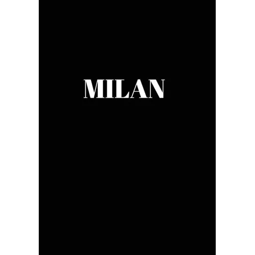Milan: Hardcover Black Decorative Book for Decorating Shelves, Coffee Tables, Home Decor, Stylish World Fashion Cities Design - Hardcover