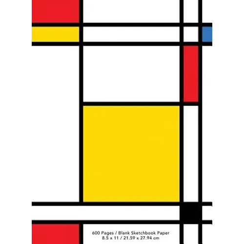 The World's Largest Sketchbook: Neoplasticism Abstract Art Draw, Doodle, or Sketch - Hardcover