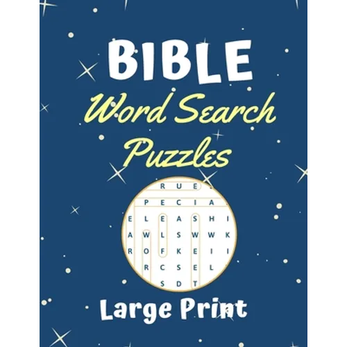 Bible Word Search Puzzles Large print: Puzzle game for adults and kids (8,5" x 11") - Paperback