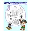 Pirate and the Treasure Map: Activity book for kids in Pirate Theme. Fun with Coloring Pages, Color by Number, Count the number, Match the picture, - Paperback