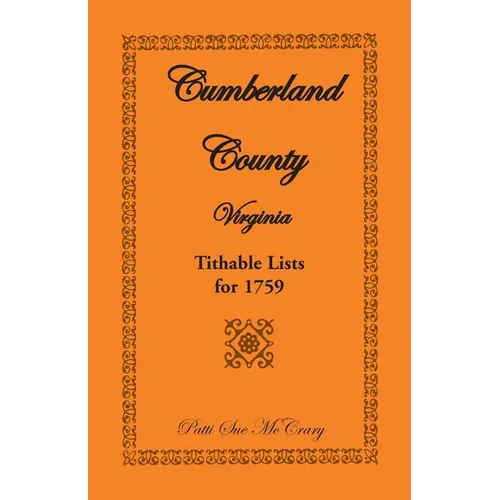 Cumberland County, Virginia Tithable Lists for 1759 - Paperback