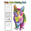 Cute Cats coloring Book: amazing Gift for kids and cat lovers to enjoy coloring beautiful and cute cats - Paperback