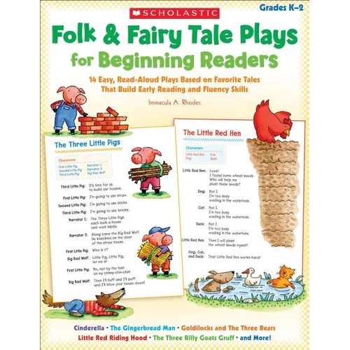 Folk & Fairy Tale Plays for Beginning Readers: 14 Readers Theater Plays That Build Early Reading and Fluency Skills - Paperback