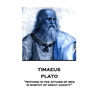 Plato - Timaeus: "Nothing in the affairs of men is worthy of great anxiety" - Paperback