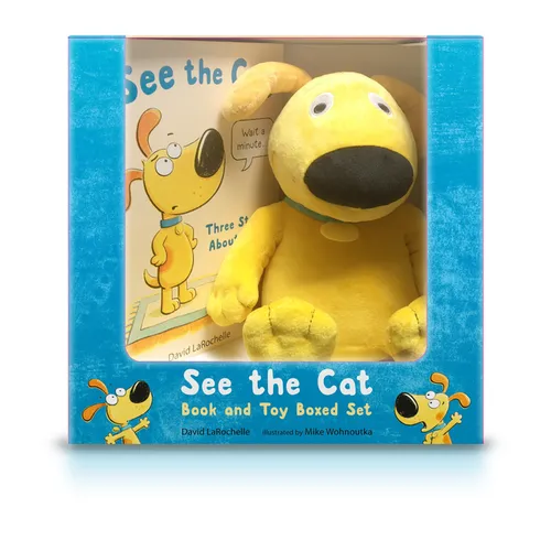 See the Cat Book and Toy Boxed Set: (Gift Set with Dog Plush Stuffed Animal and Humorous Read-Aloud Book for Children Ages 4-8) - Hardcover
