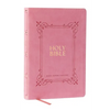 KJV Holy Bible: Large Print with 53,000 Center-Column Cross References, Pink Leathersoft, Red Letter, Comfort Print (Thumb Indexed): King James Versio - Imitation Leather