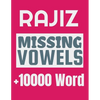Rajiz Missing Vowels puzzle: Plus 10000 Missing Vowels Puzzle for Adults - Paperback