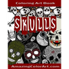 Skulls - Coloring Art Book: Coloring Book for Adults Featuring Day of the Dead, Sugar Skulls and Skeleton Head Art (Amazing Color Art) - Paperback