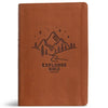 CSB Explorer Bible for Kids, Brown Mountains Leathertouch: Placing God's Word in the Middle of God's World - Imitation Leather