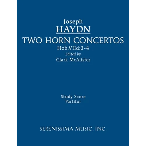 Two Horn Concertos: Study score - Paperback