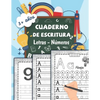 cuaderno de escritura Letras - Números: Aprender a trazar letras minúsculas y mayúsculas del alfabeto Aprendizaje progresivo para escribir en casa a p - Paperback