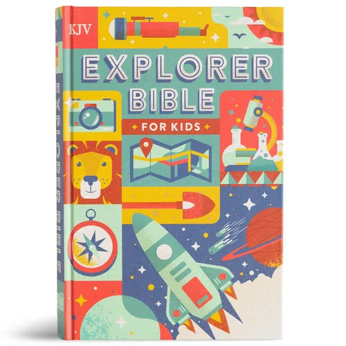 KJV Explorer Bible for Kids, Hardcover: Placing God's Word in the Middle of God's World - Hardcover