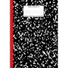 Marble Notebook A4: Black and Red Spine College Ruled Journal - Paperback