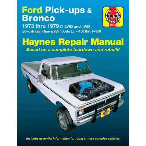 Ford F-100, F-150, F-250, F-350 Full-Size Pick-Ups & Bronco 1973-79 - Paperback