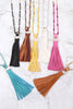 Leather Tassel Necklace