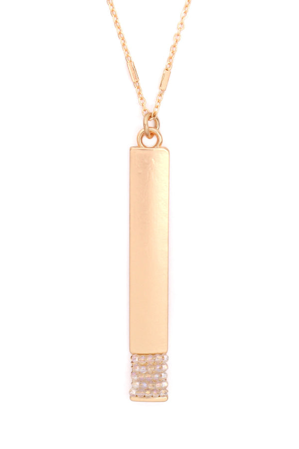 Bar Pendant Necklace