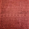 OM Hand Block Bhakti Yoga Prayer Sanskrit Hindu Mantra Shawl - Webster.direct