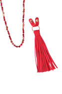 Leather Tassel Necklace