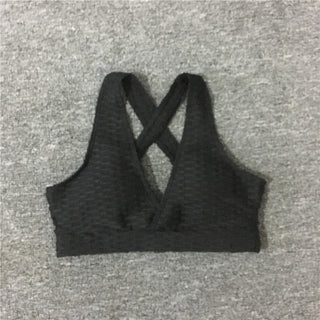 Buy cb106-black-bra 2pcs Yoga Sets Woman Sportswear