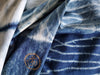 Eternity  Indigo Cotton Scarf With Golden OM Symbol