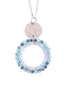 Glass Beaded Hoop Pendant Necklace