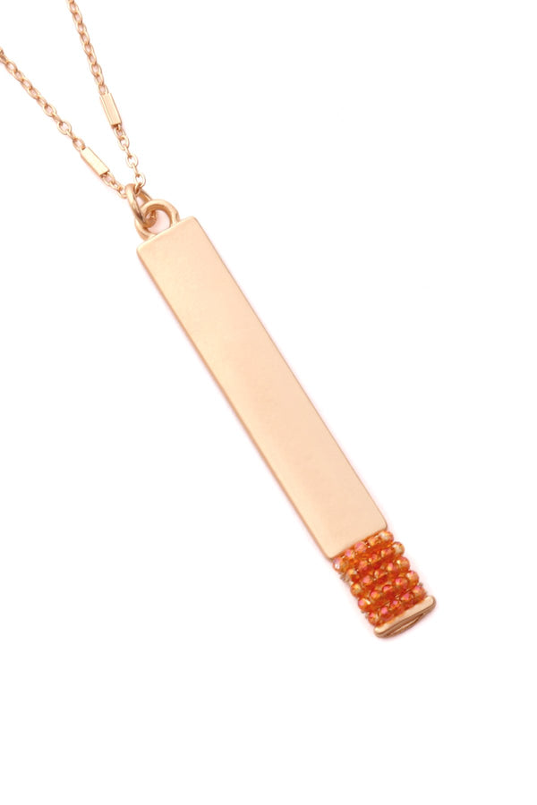 Bar Pendant Necklace
