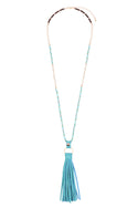 Leather Tassel Necklace