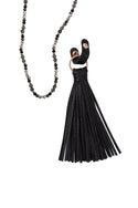 Leather Tassel Necklace