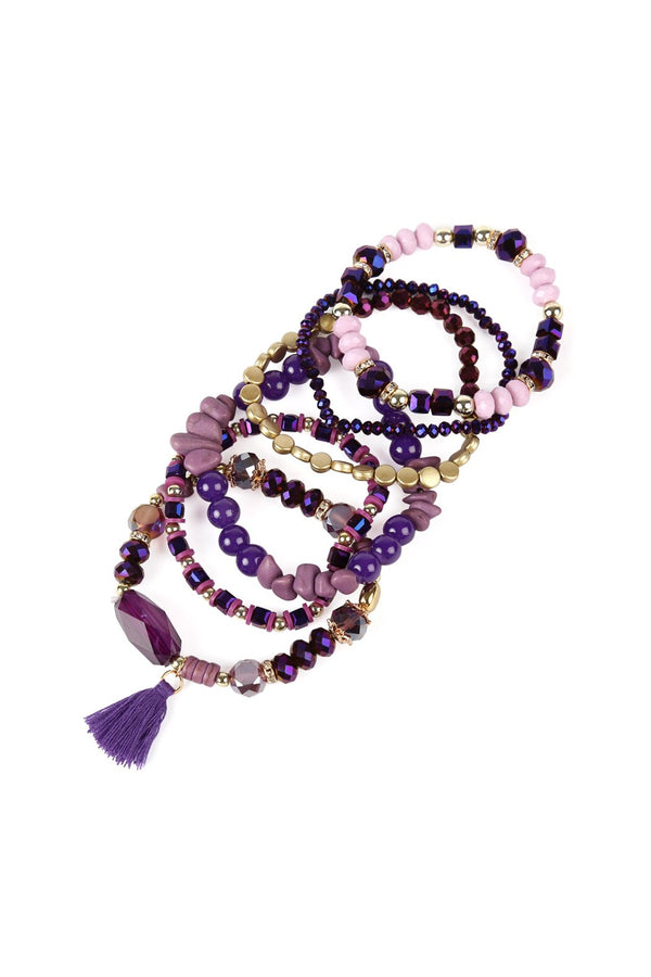 Boho Tassel Charm Bracelet