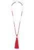 Leather Tassel Necklace
