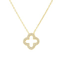 Open Clover Pendant Necklace
