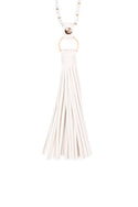 Leather Tassel Necklace
