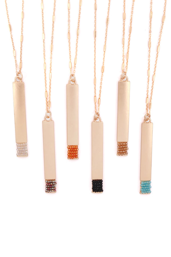 Bar Pendant Necklace