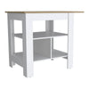 Bowie 2 Piece Kitchen Set, White / Light Oak