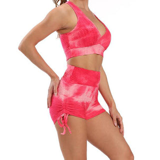 Buy cb328-red-st-set 2pcs Yoga Sets Woman Sportswear